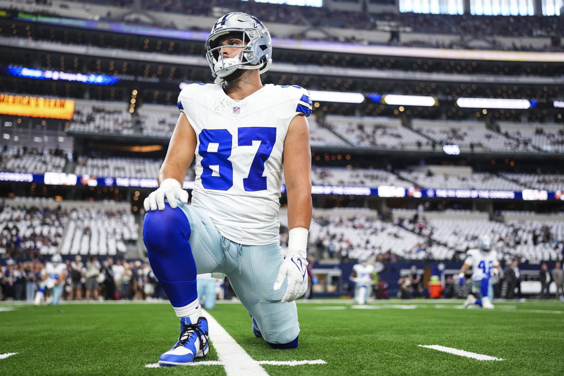 Jake Ferguson at Baltimore Ravens vs. Dallas Cowboys - Source: Getty
